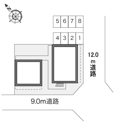 ★手数料０円★熊谷市籠原南　月極駐車場（LP）